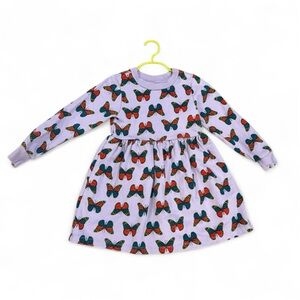 Hanna Andersson Long Sleeve Thick Butterfly
Sweatshirt Dress Sz 6-7 100% cotton